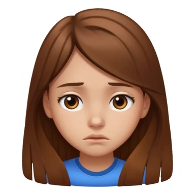 teenage gorl having disappointment about her idol - sadness from unfulfilled hopes or expectations sticker