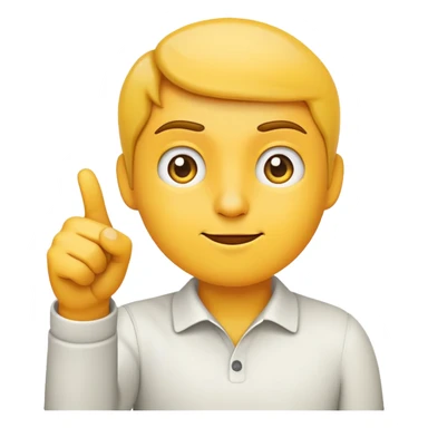 emoji pointing thumb while sideeyeing sticker