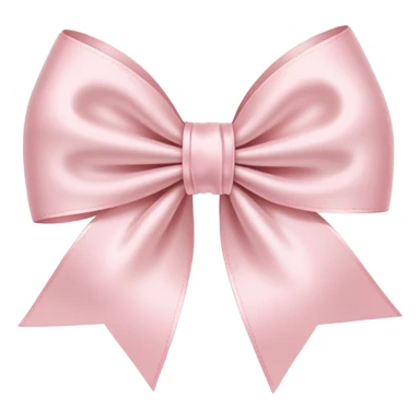 Pale pink ribbon bow sticker