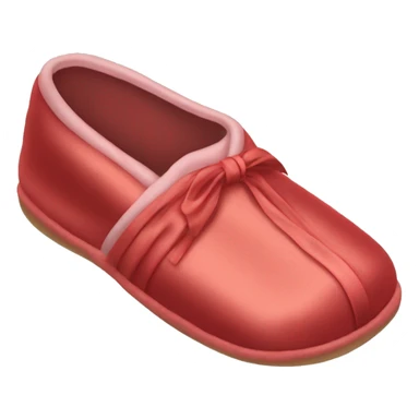 Light red silk slippers and robe sticker