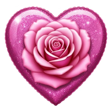 J'aimerais un coeur rose à paillette sticker