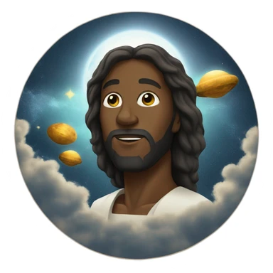 black jesus christ saving the world from aliens sticker