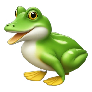 Grenouille et canard sticker