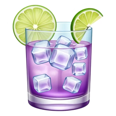 Cocktail light purple sticker