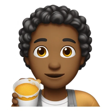 having breakfast sticker