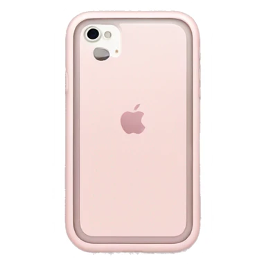 Light Pink iPhone 14 facing flat sticker