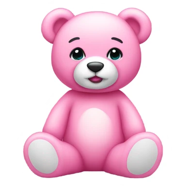 coquette pink teddy bear  sticker