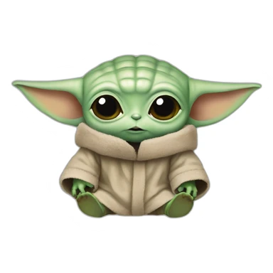 Baby yoda moto  sticker