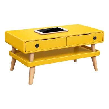 yellow coffe table
 sticker