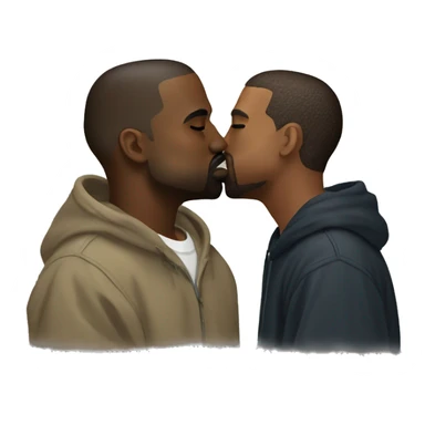 kanye west kissing kanye west sticker