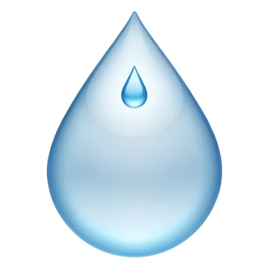 Gota de agua color blanco sticker