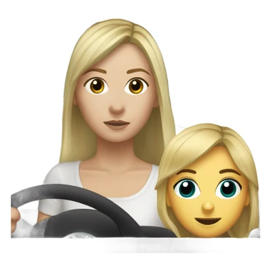 White Volkswagen Jetta GLI 2013 with dirty blonde girl driving it sticker