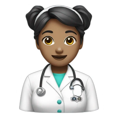 a panda nurse sticker