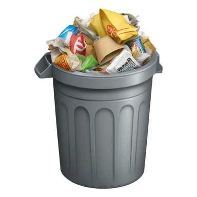 Throw in trash sticker