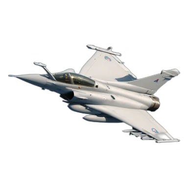 two Dassault Rafale swooping towards the sky seen from above sticker