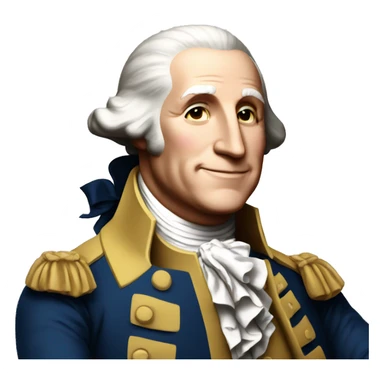 George Washington thumbs up sticker