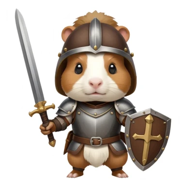 Guinea pig warrior sticker