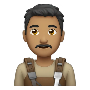 Hombre fuerte sticker