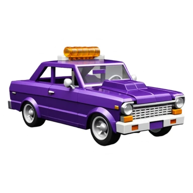 futuristic Jetson’s Lego midnight-dark-purple stealthy black metallic 1965 Chevy Nova SS street rat rod  understated  sticker