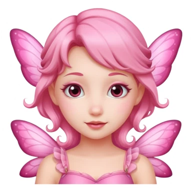 Pink fairy girl sticker