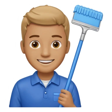 Window Cleaner man  sticker