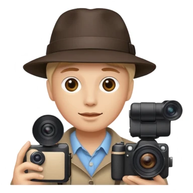 photographer taking a picture facing away from me sticker