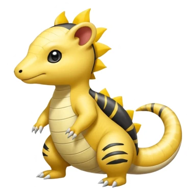 Salandit-Ampharos-Helioptile-Amaura-Samdshrew-fusion sticker