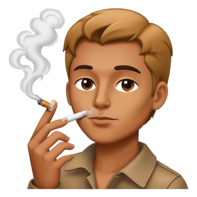 Visage et fumer sticker