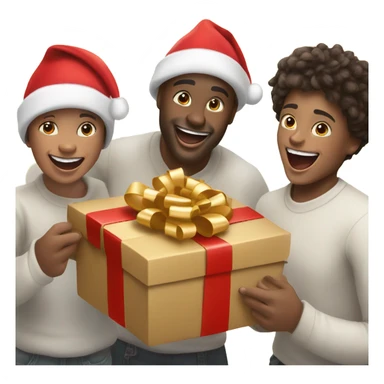 celebrating christmas sticker
