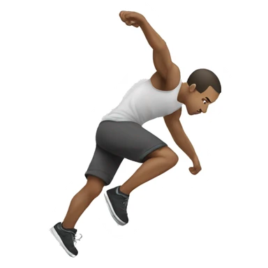 parkour white person sticker