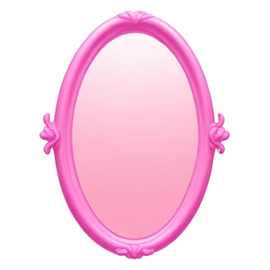 Pink mirror sticker