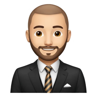 karim benzema in suit and tie sticker