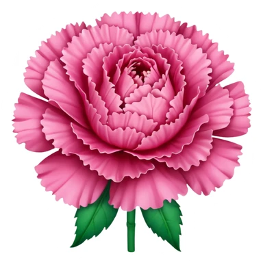 Pink carnation emojis sticker
