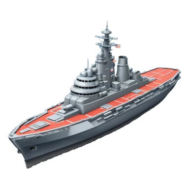 battleship arial view sticker