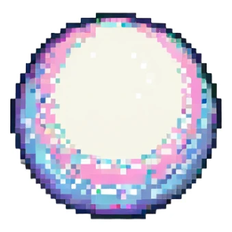 a single shiny pearl sticker