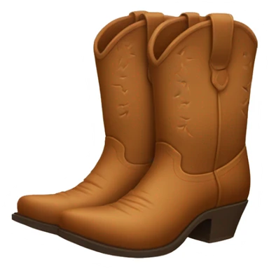 Light brown cowboy boots sticker