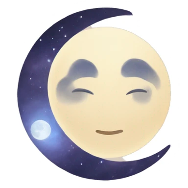 Moon astrology symbol  sticker