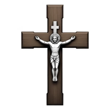 Create more catholic cross emojis more simple and clean but now Catholic  keep it black and white sticker