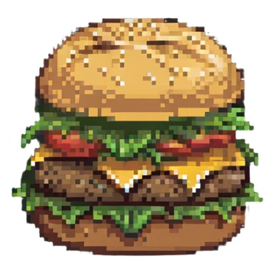 cheeseburger with lettuce and tomato sticker