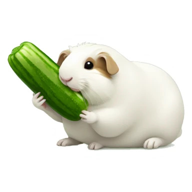 Guineapig eating cucumber sticker