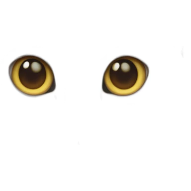 White cat with heterochromia eyes sticker