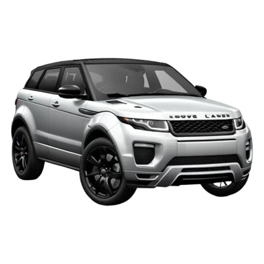 2024 BLACK LandRover evoque with black rims, black trim and black interior  sticker