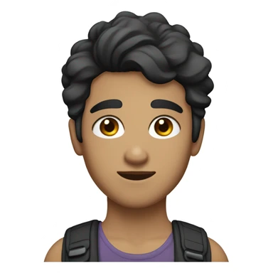 masc lesbian with dark hair and grey eyes sticker