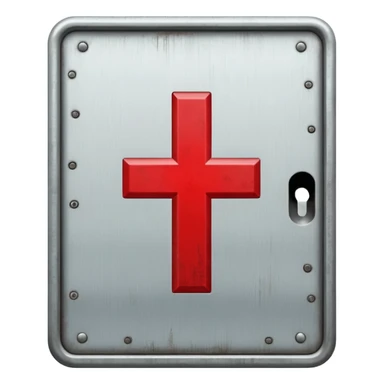 Cross mark elevator sticker