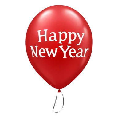 ballon de fete bonne année sticker