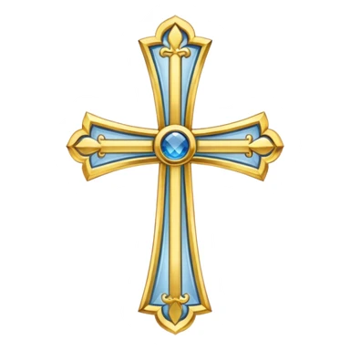 Eastern Orthodox cross. Transparent bakgrund. sticker