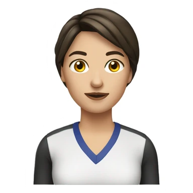 Female brunette physical education teacher sticker