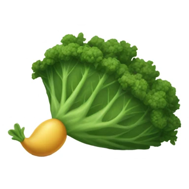 a grub being thrown by kale sticker