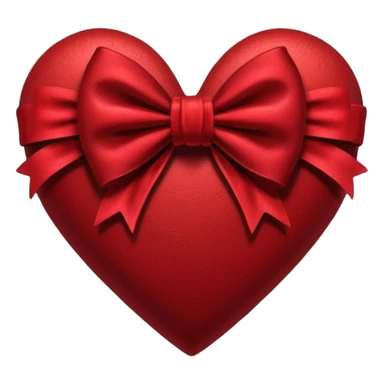 heart with a velvet bow, goth sticker