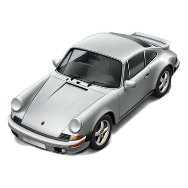 Grey Porsche 911 sticker